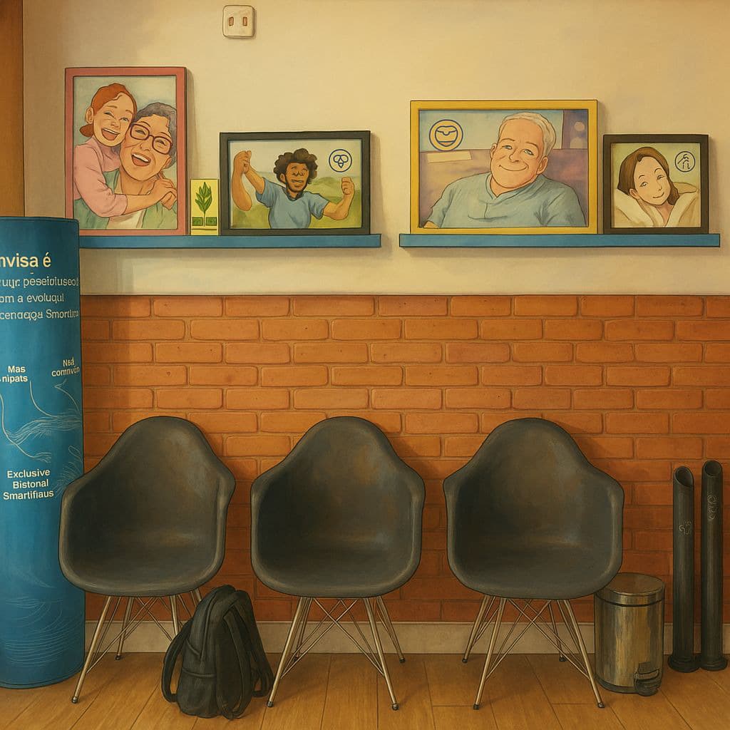 Paciente sorrindo após tratamento odontológico